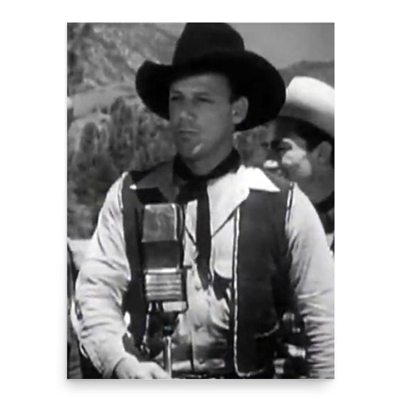 Bob Nolan poster print, in size 18x24 inches.