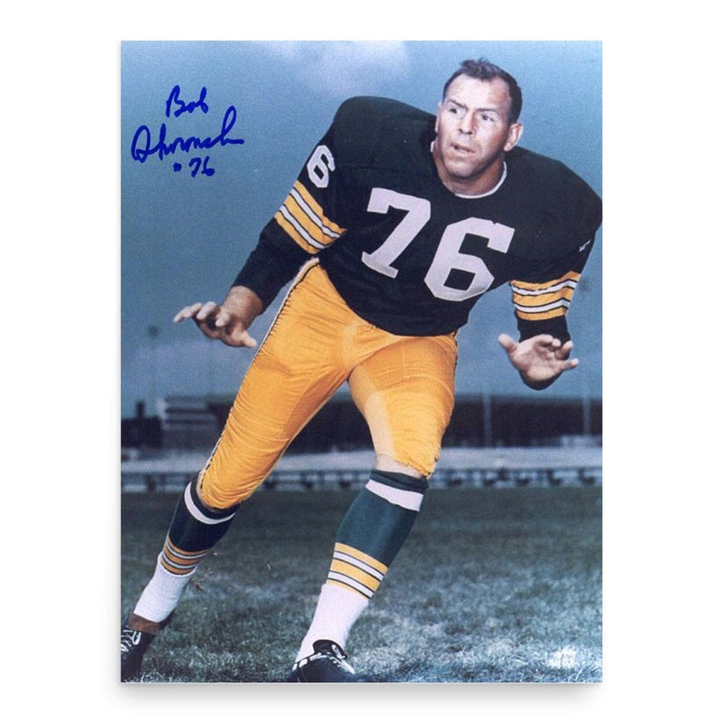 Bob Skoronski poster print, in size 18x24 inches.