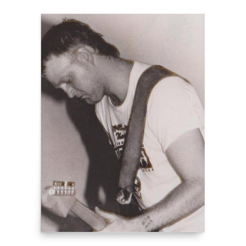 Bob Stinson poster print, in size 18x24 inches.