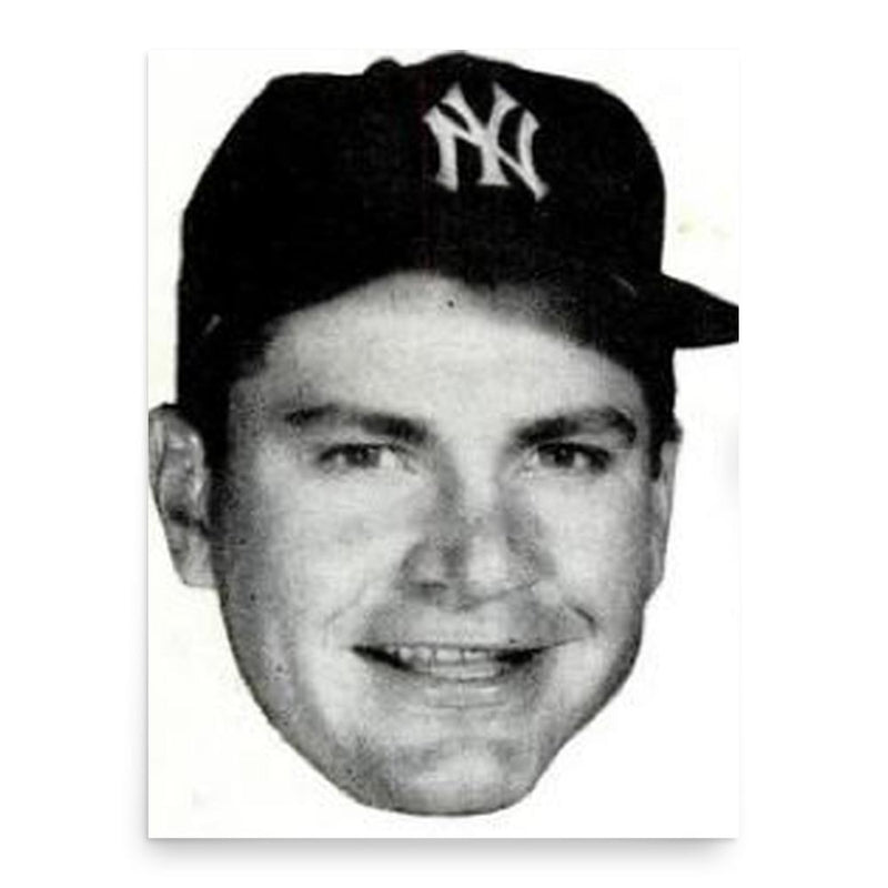 Bob Turley poster print, in size 18x24 inches.