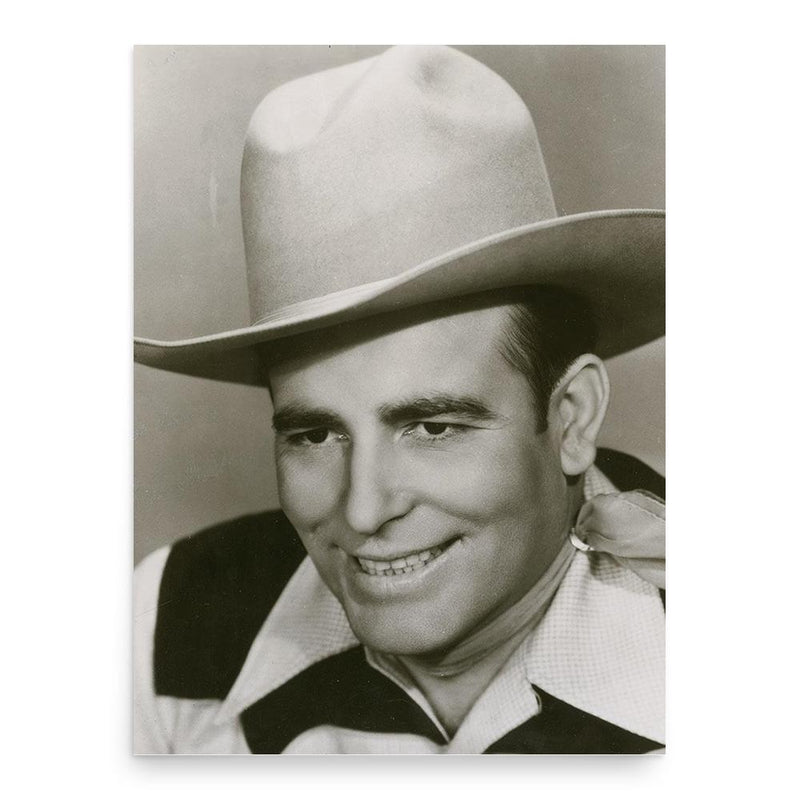 Bob Wills poster print, in size 18x24 inches.