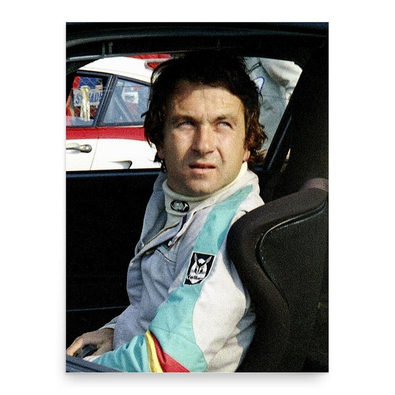 Bob Wollek poster print, in size 18x24 inches.