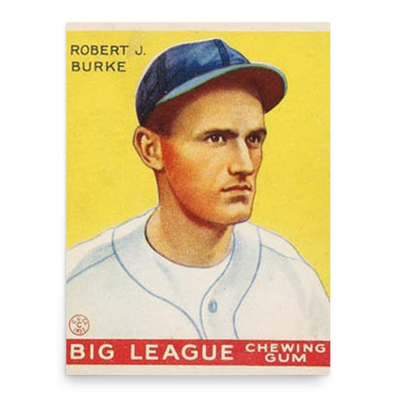 Bobby Burke poster print, in size 18x24 inches.