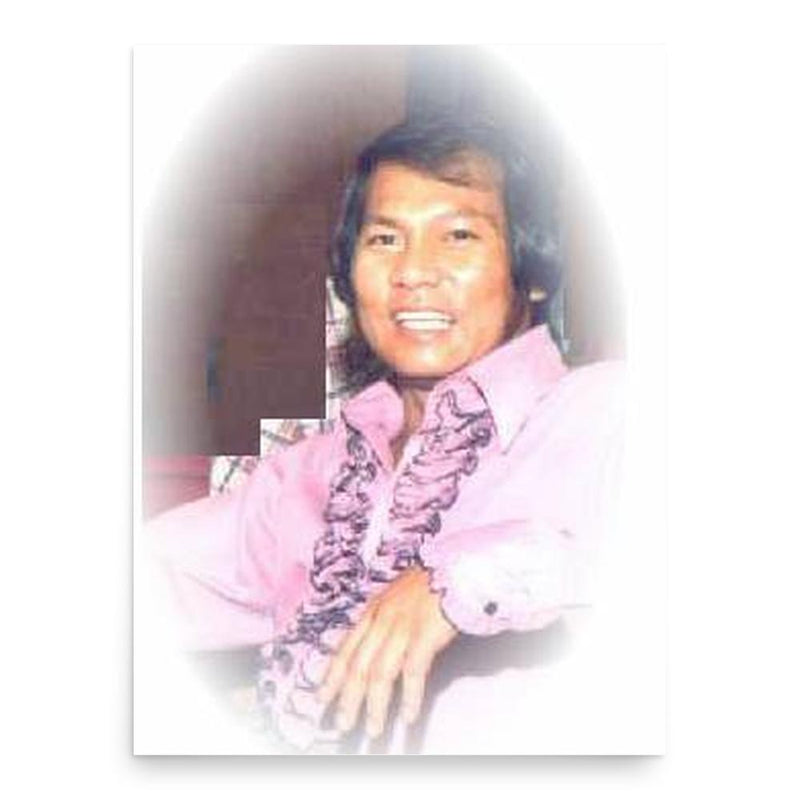 Bobby Enriquez poster print, in size 18x24 inches.