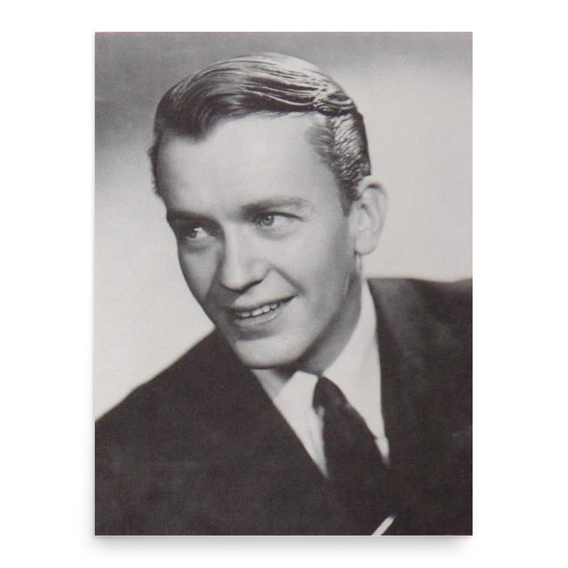 Bobby Sherwood poster print, in size 18x24 inches.