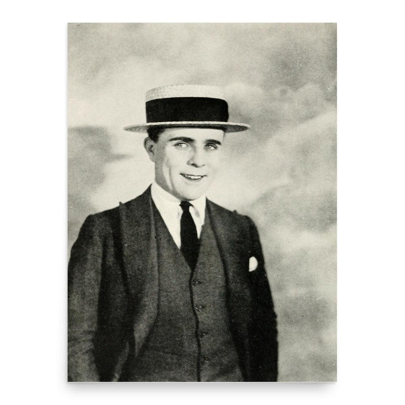 Bobby Vernon poster print, in size 18x24 inches.