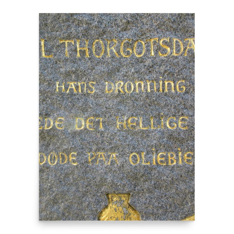 Boedil Thurgotsdatter poster print, in size 18x24 inches.