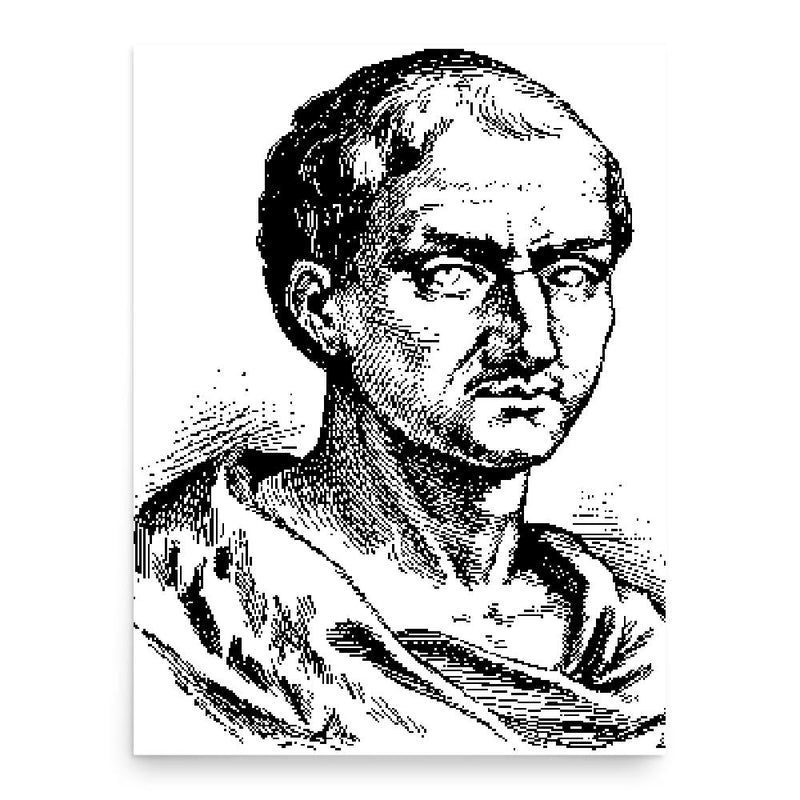 Boethius poster print, in size 18x24 inches.