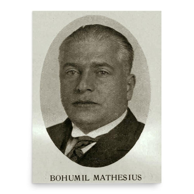 Bohumil Mathesius poster print, in size 18x24 inches.