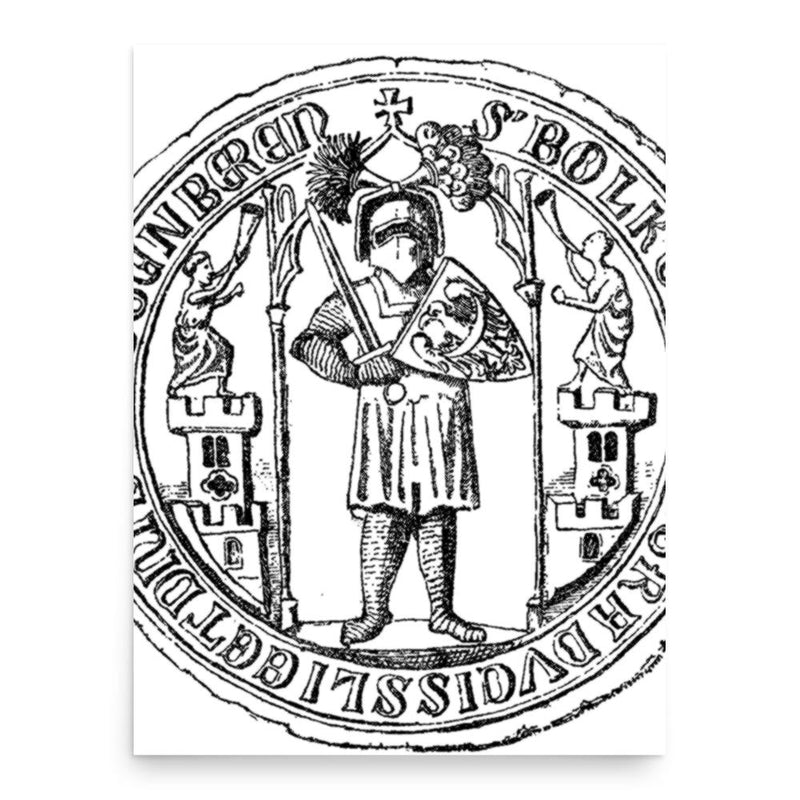 Bolko I the Strict poster print, in size 18x24 inches.