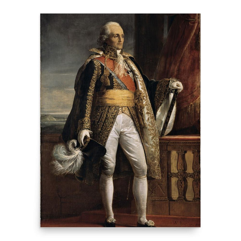 Bon-Adrien Jeannot de Moncey poster print, in size 18x24 inches.