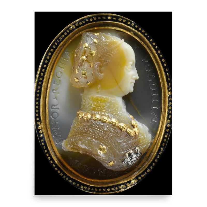 Bona Sforza poster print, in size 18x24 inches.