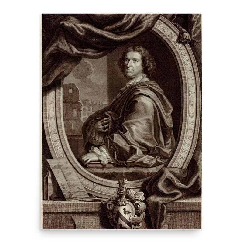 Bonaventura van Overbeek poster print, in size 18x24 inches.