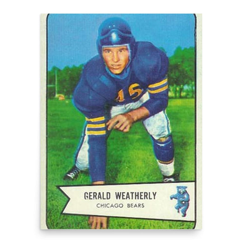 Bones Weatherly poster print, in size 18x24 inches.