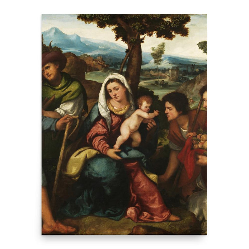 Bonifazio Veronese poster print, in size 18x24 inches.