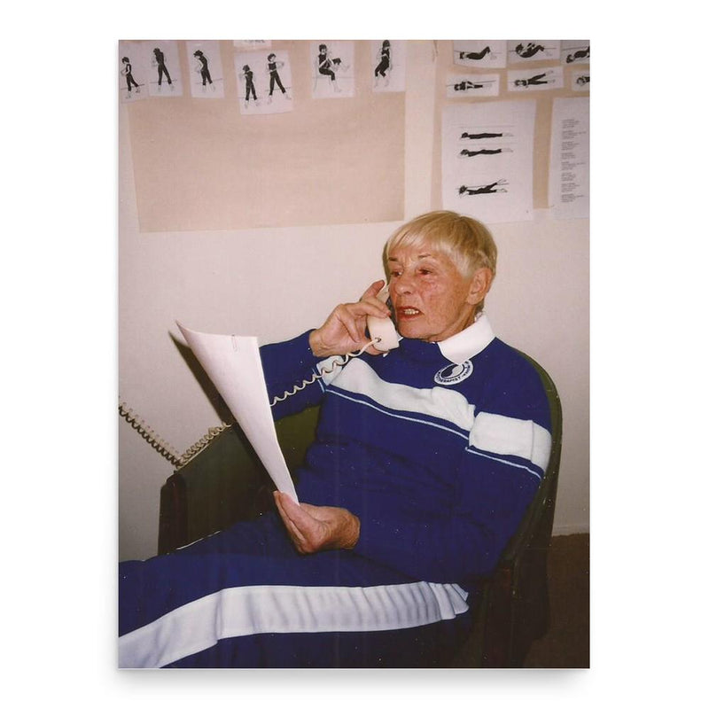 Bonnie Prudden poster print, in size 18x24 inches.