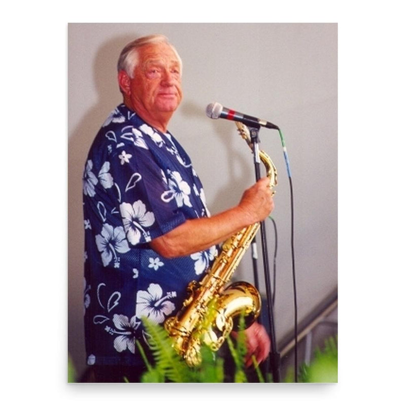 Boots Randolph poster print, in size 18x24 inches.