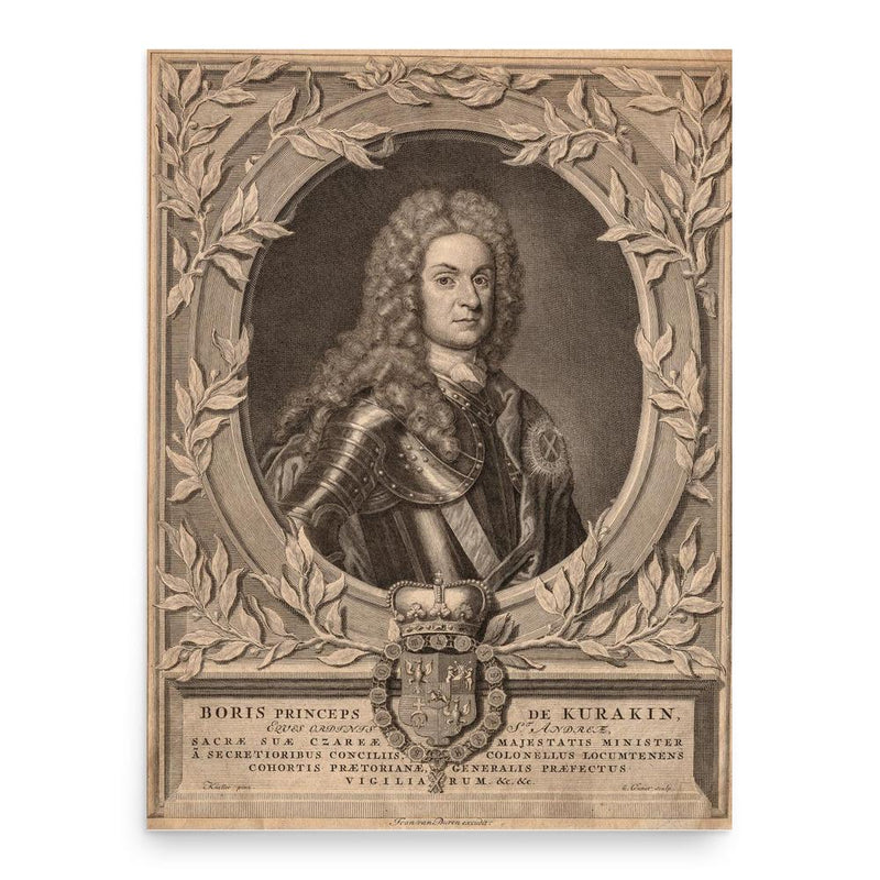 Boris Kurakin poster print, in size 18x24 inches.