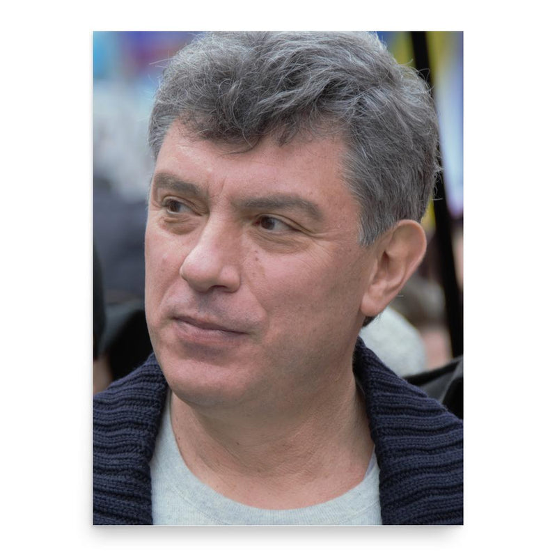 Boris Nemtsov poster print, in size 18x24 inches.