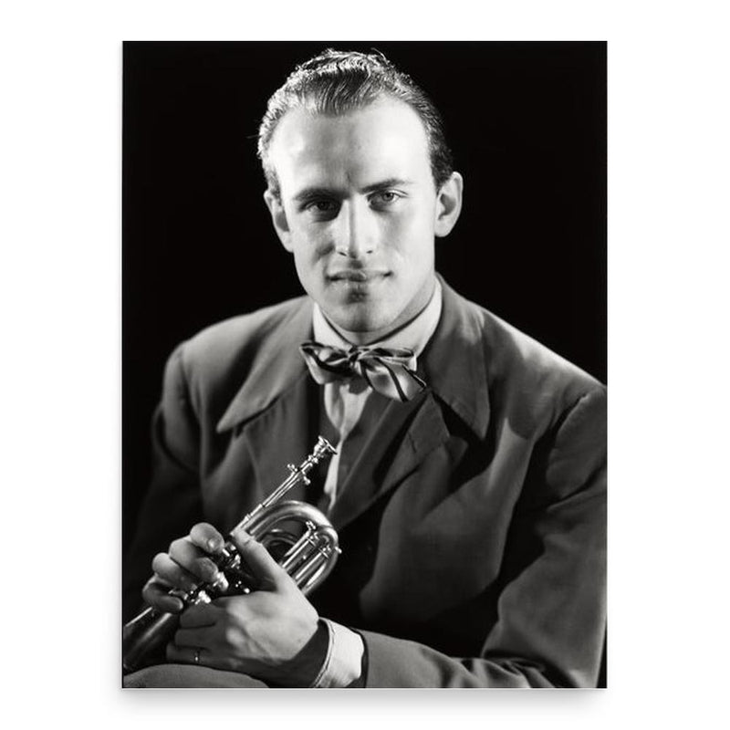Boris Vian poster print, in size 18x24 inches.