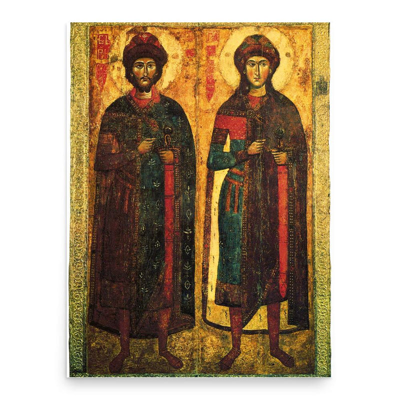 Boris and Gleb poster print, in size 18x24 inches.