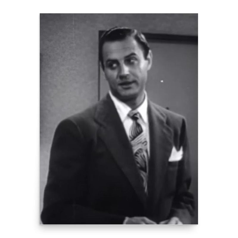 Brad Dexter poster print, in size 18x24 inches.