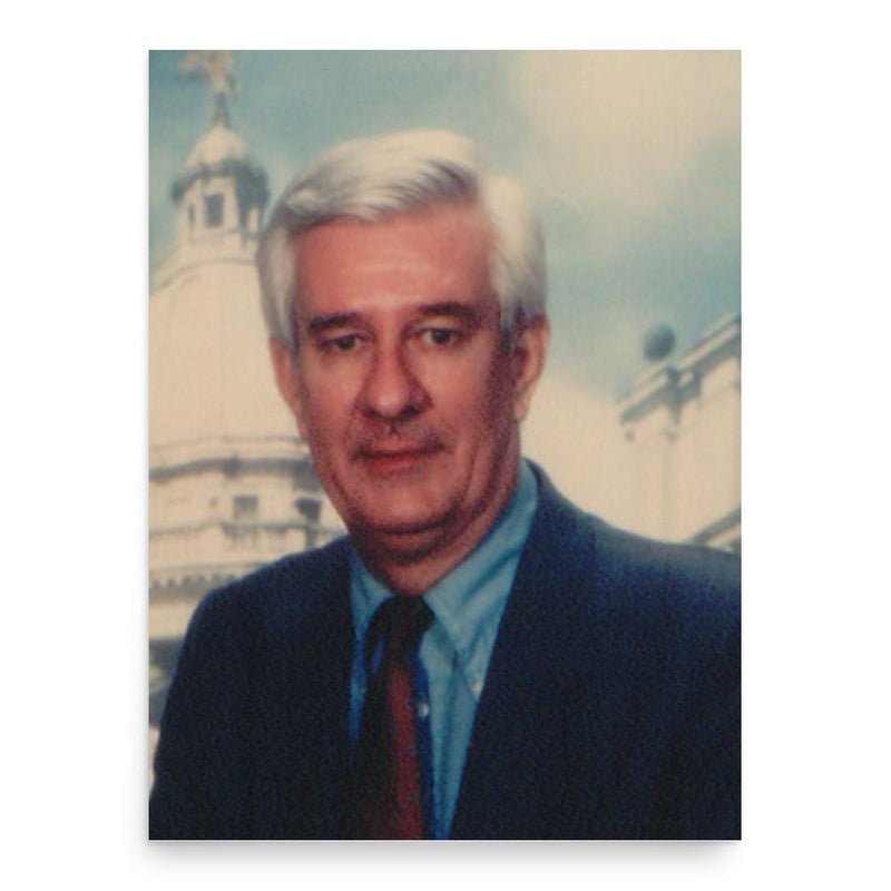 Brad Dye poster print, in size 18x24 inches.