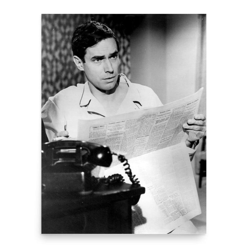 Bradford Dillman poster print, in size 18x24 inches.