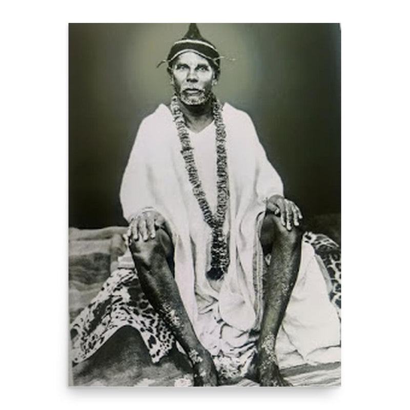 Brahmanand Maharaj poster print, in size 18x24 inches.