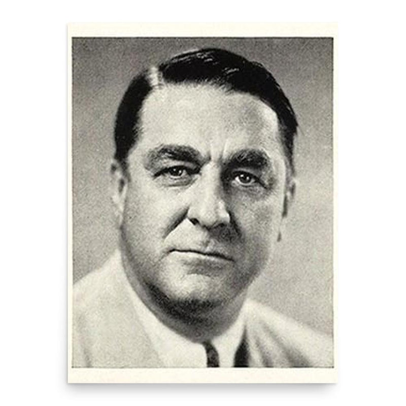 Branch Rickey poster print, in size 18x24 inches.