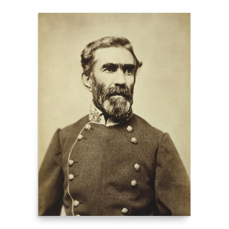 Braxton Bragg poster print, in size 18x24 inches.