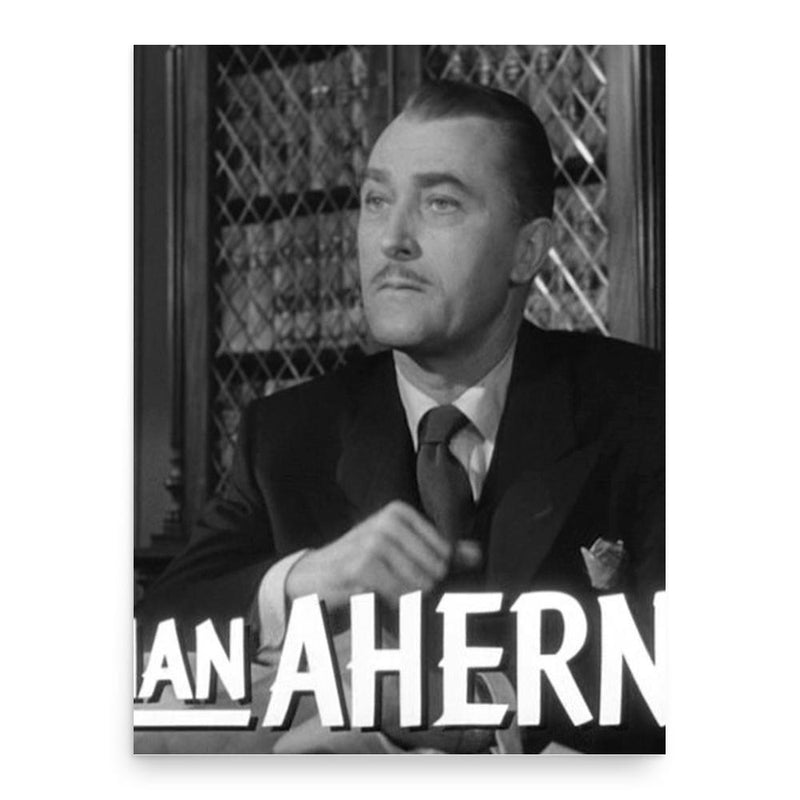 Brian Aherne poster print, in size 18x24 inches.