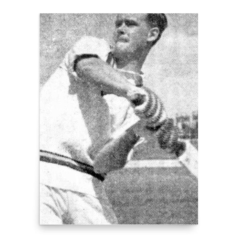 Brian Close poster print, in size 18x24 inches.