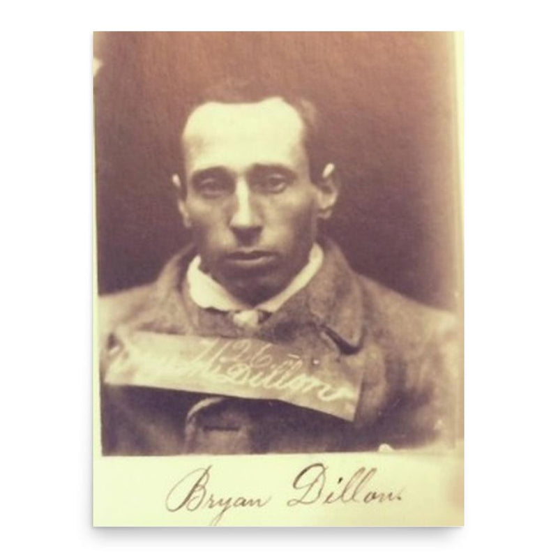 Brian Dillon poster print, in size 18x24 inches.