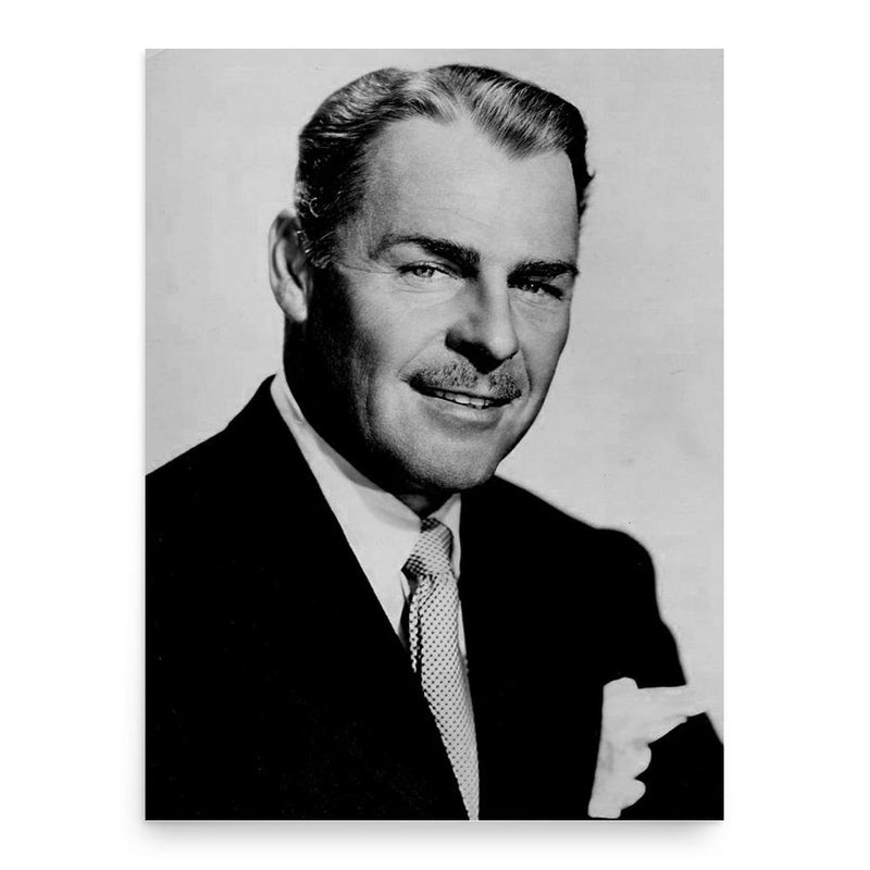 Brian Donlevy poster print, in size 18x24 inches.