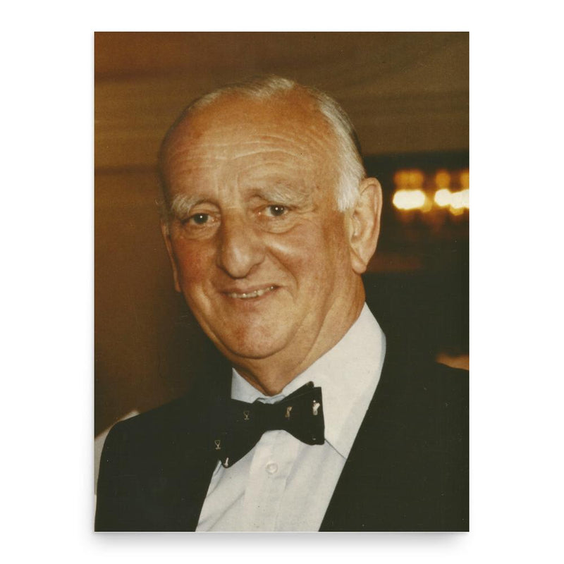 Brian Johnston poster print, in size 18x24 inches.