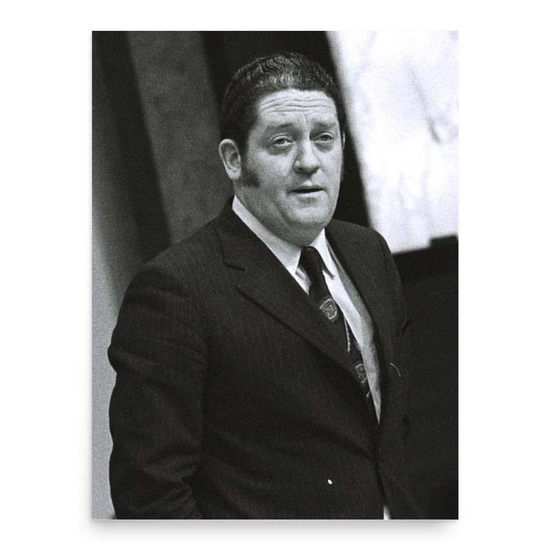 Brian Lenihan Snr poster print, in size 18x24 inches.