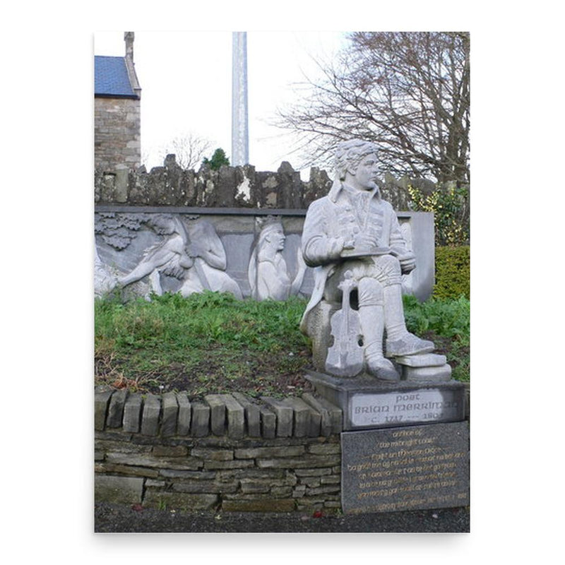 Brian Merriman poster print, in size 18x24 inches.