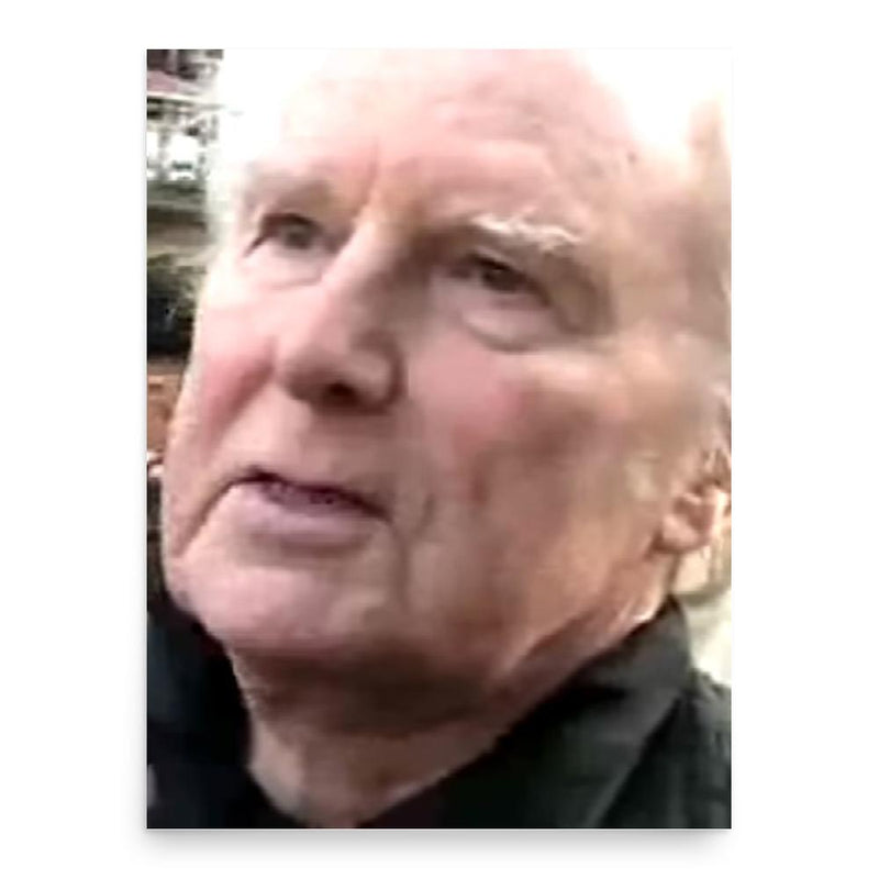 Brian Sewell poster print, in size 18x24 inches.