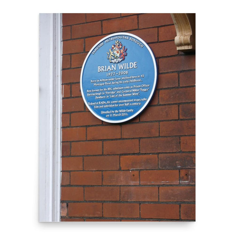 Brian Wilde poster print, in size 18x24 inches.