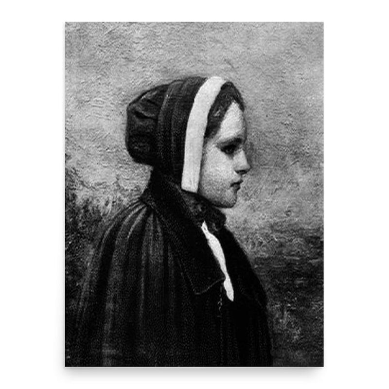 Bridget Bishop poster print, in size 18x24 inches.