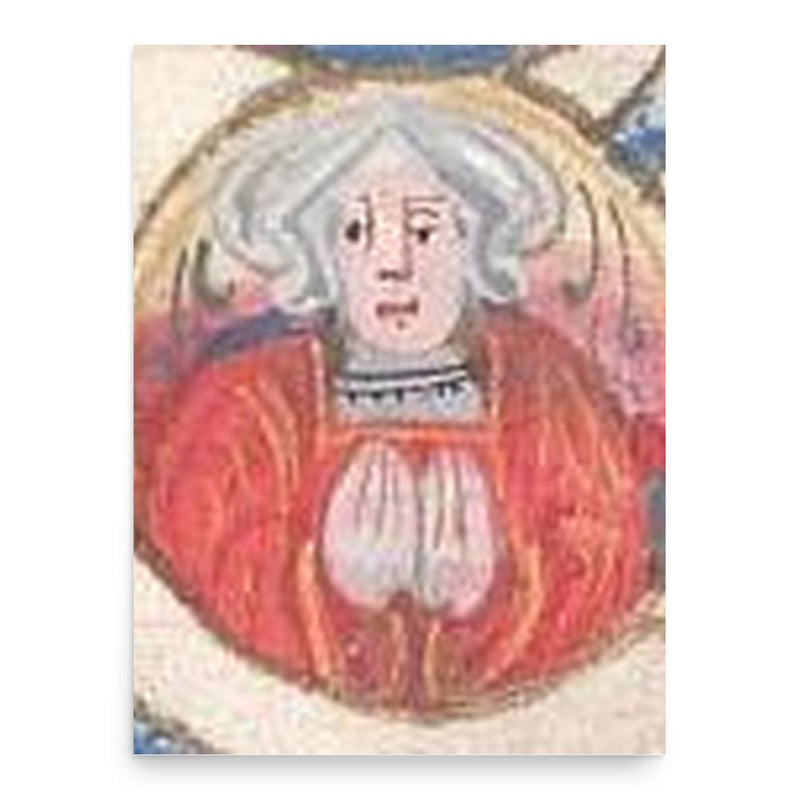 Bridget of York poster print, in size 18x24 inches.