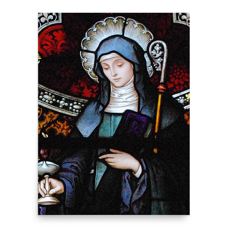 Brigid of Kildare poster print, in size 18x24 inches.