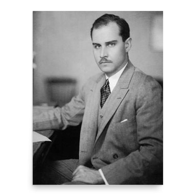 Briton Hadden poster print, in size 18x24 inches.