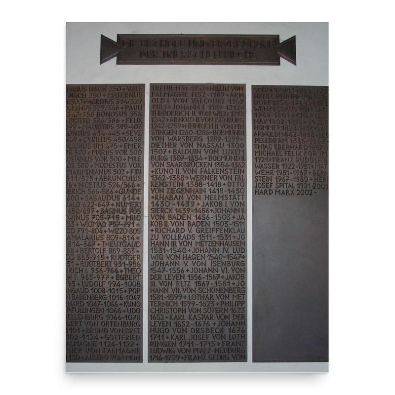 Britto of Trier poster print, in size 18x24 inches.