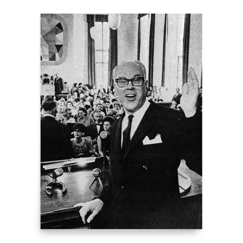 Bror Rexed poster print, in size 18x24 inches.