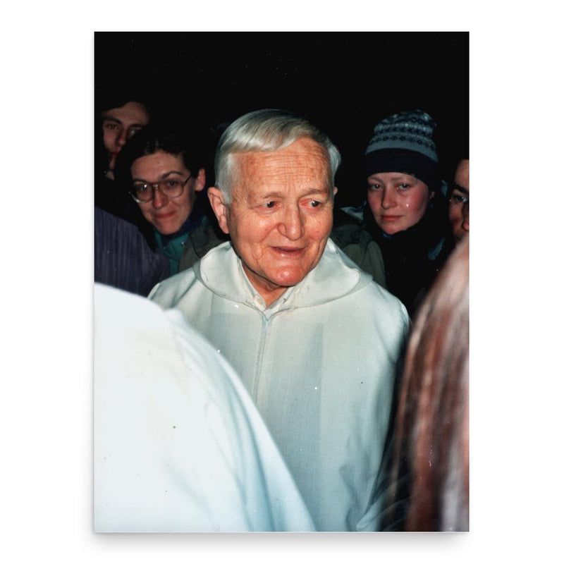 Brother Roger poster print, in size 18x24 inches.