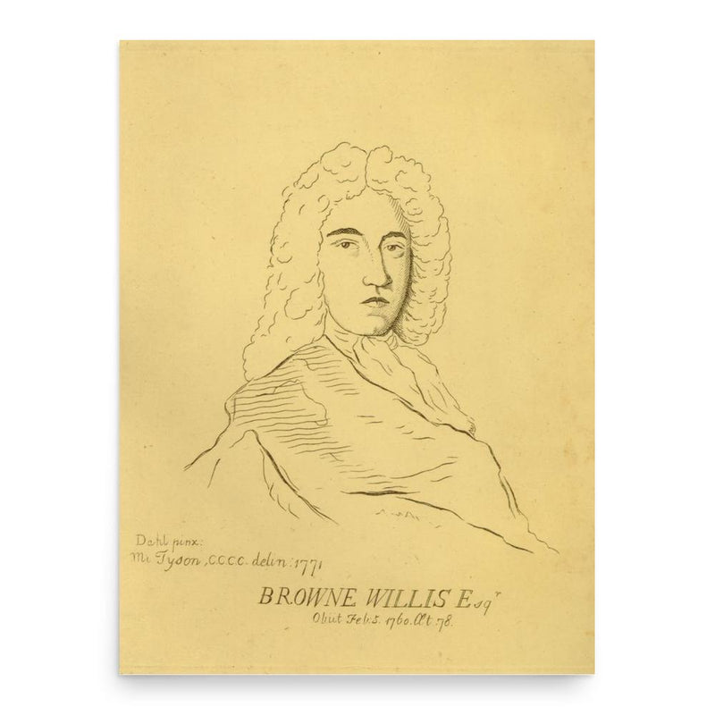 Browne Willis poster print, in size 18x24 inches.