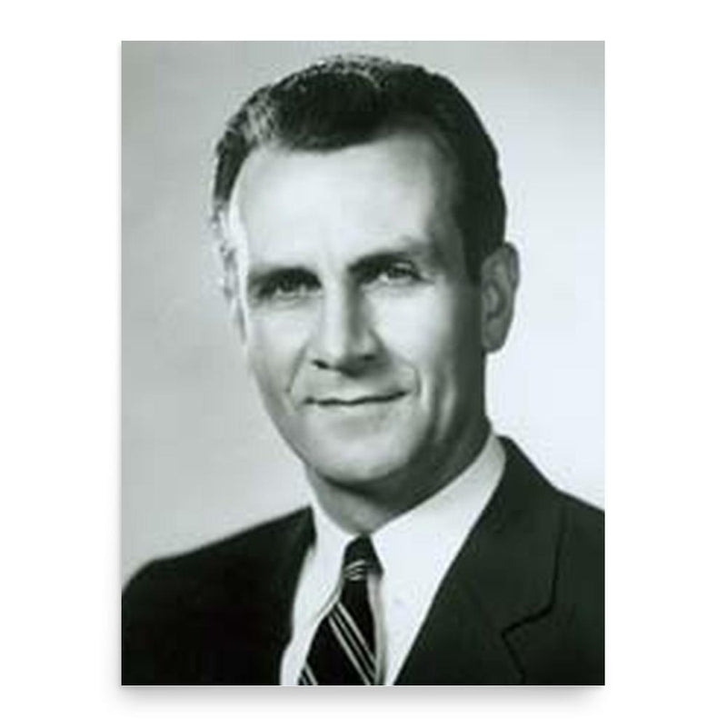 Bruce Alger poster print, in size 18x24 inches.