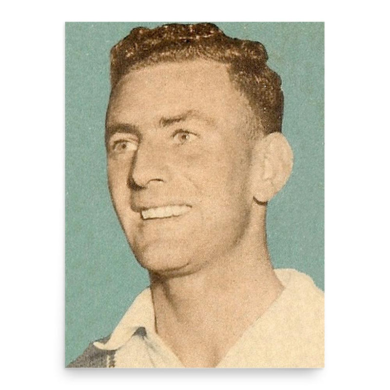 Bruce Dooland poster print, in size 18x24 inches.